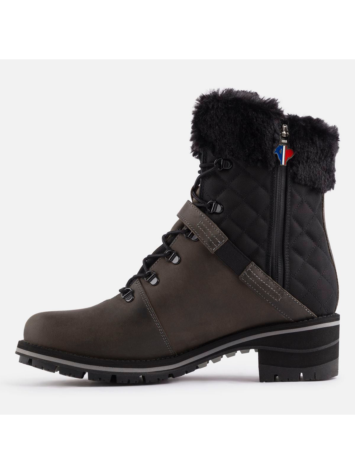 Damskie trzewiki zimowe Rossignol 1907 Megeve Grey Wax szary - Buty sportowe - Adventure Sports
