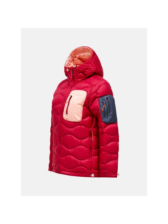 Kurtka PEAK PERFORMANCE Helium Utility Down Hood Jacket Women bordowy
