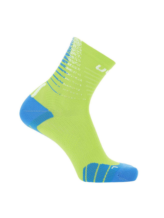 Skarpety biegowe męskie UYN Run Fit – lime/blue
