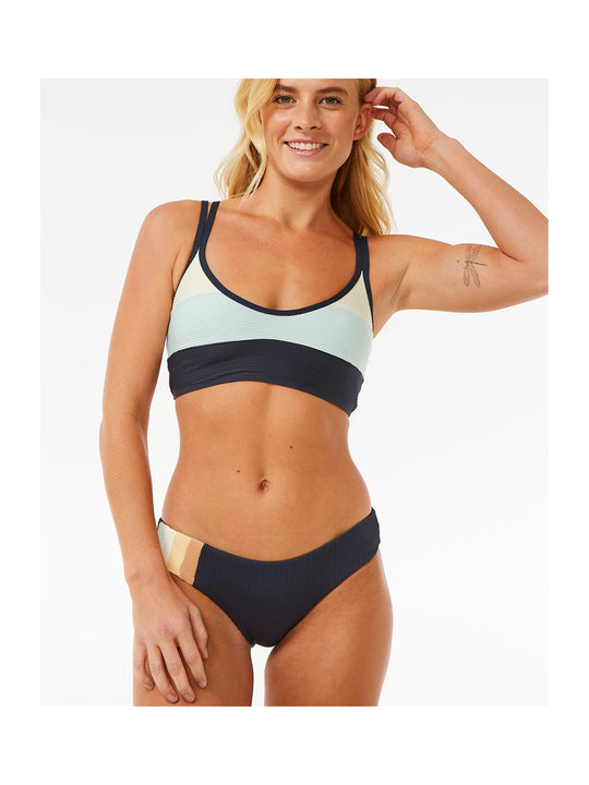 Top RIP CURL Block Party Spliced Crop granatowy - Adventure Sports
