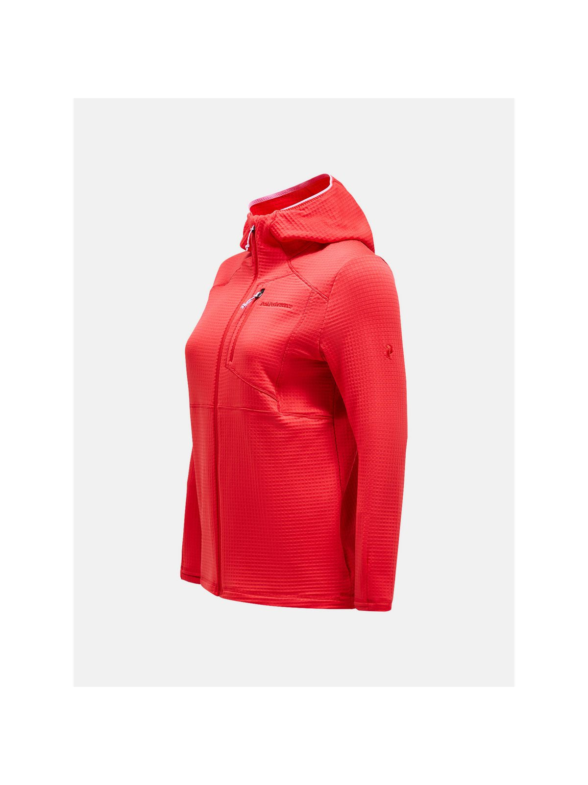 Bluza PEAK PERFORMANCE W Trail Polartec Zip Hood czerwony - Adventure Sports