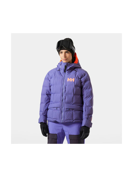 Kurtka narciarska damska HELLY HANSEN W EMIKO RIDABLE PUFFY JACKET fioletowa
