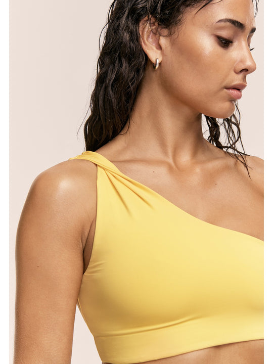 Stanik kąpielowy CASALL Twist Bikini Top kolor żółty
