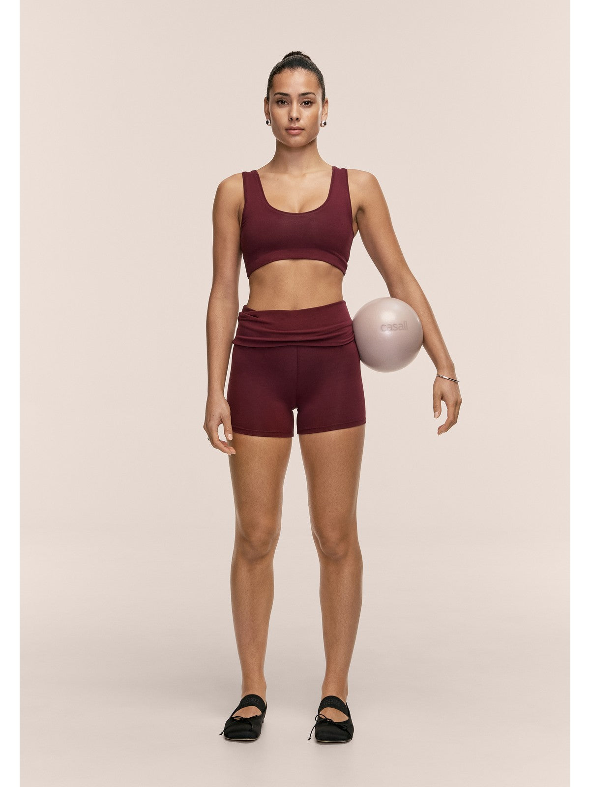 Stanik sportowy CASALL Sublime Fling Bralette kolor bordowy