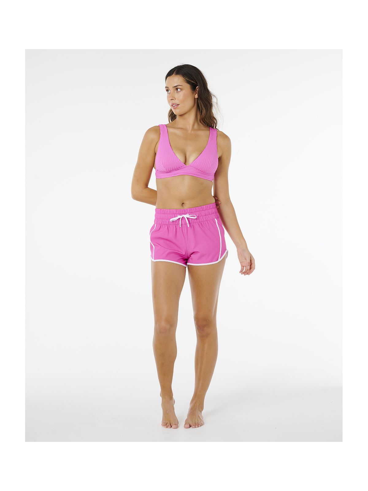 Boardshorty damskie RIP CURL High Waist Retro Volley 3 różowe