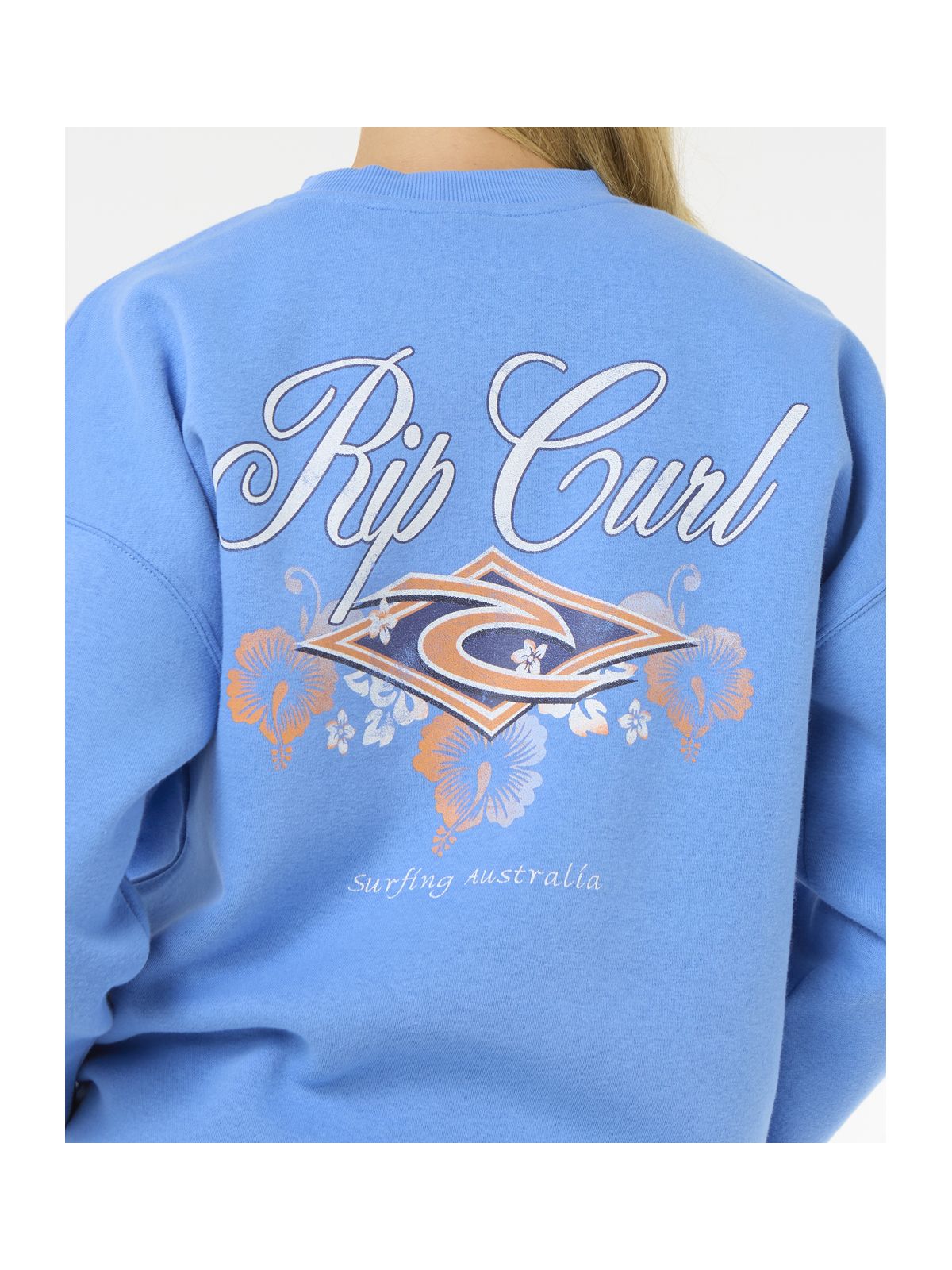 Bluza RIP CURL Hibiscus Diamond Heritage Crew niebieski