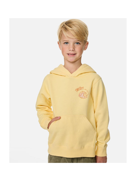 Bluza chłopięca RIP CURL Ride The Wave Art Hood - Boy żółta
