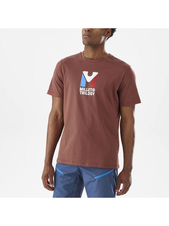 Koszulka MILLET M Chamonix Tri Ts Ss bordowy - Adventure Sports
