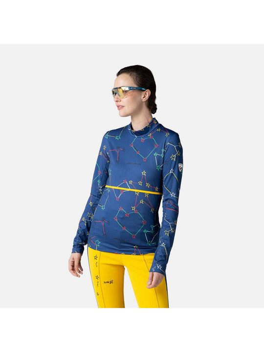 Koszulka Rossignol W Saturn Top niebieski - Adventure Sports
