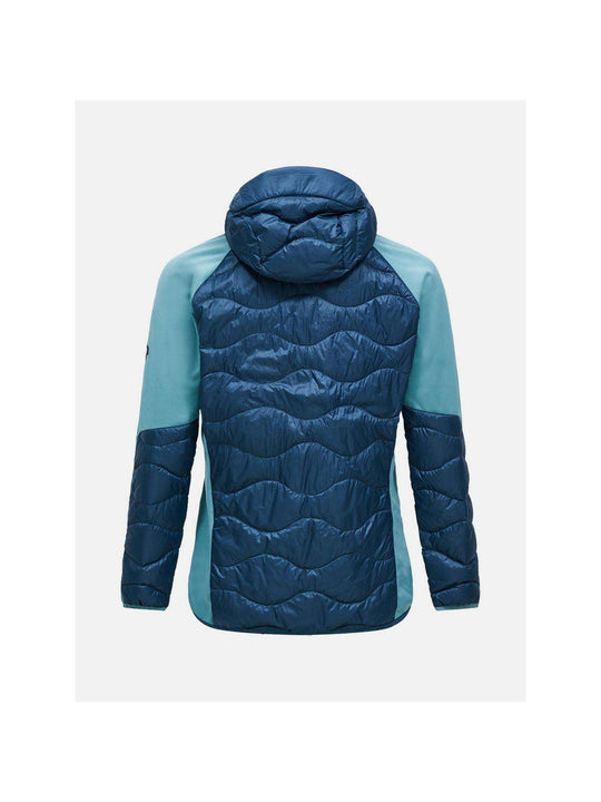 Kurtka PEAK PERFORMANCE Helium Down Hybrid Hood Men niebieski
