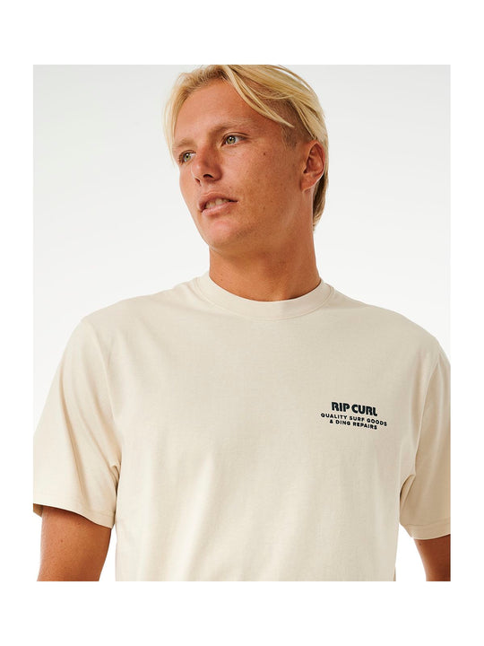 Koszulka RIP CURL Heritage Ding Repairs Tee biały - Adventure Sports
