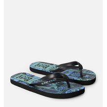 Japonki plażowe chłopięce RIP CURL Grom Energy Bloom Open Toe-Boy niebieskie
