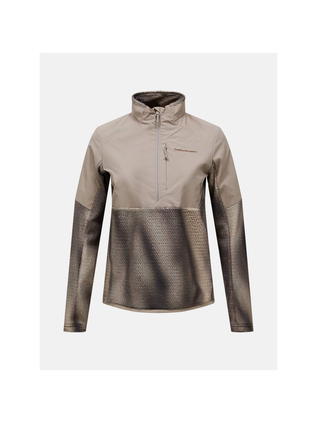 Bluza damska PEAK PERFORMANCE Freelight AOP Polartec Alpha Half Zip beżowa
