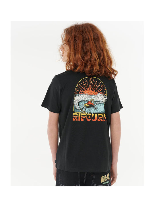 Koszulka RIP CURL GRATEFUL SHRED TEE - BOY czarna
