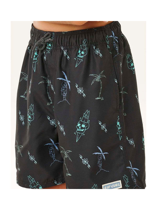 Boardshorty chłopięce RIP CURL Eternal Shred Mesh Volley-Boy czarne
