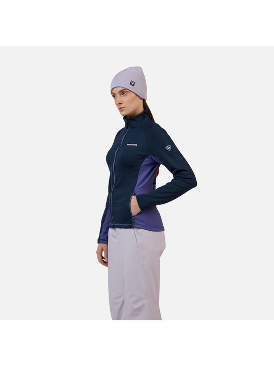 Bluza damska ROSSIGNOL W Blackside Mix HZ Fleece niebieska
