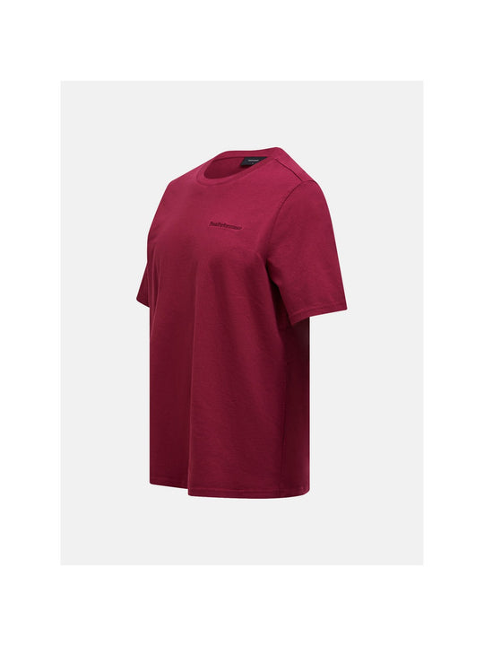 Koszulka męska PEAK PERFORMANCE Original Small Logo Tee Men bordowa
