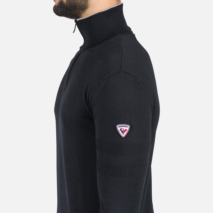 Sweter Rossignol Stripe Hz Knit New czarny - Adventure Sports
