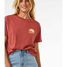 Koszulka RIP CURL Line Up Relaxed Tee czerwony - Adventure Sports
