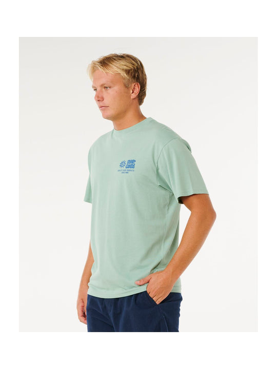 Koszulka męska RIP CURL Pacific Rinse Glass Off Tee zielona
