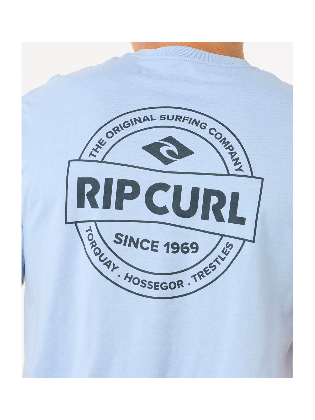 Koszulka męska RIP CURL Staple Tee niebieska