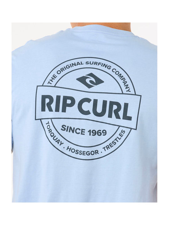 Koszulka męska RIP CURL Staple Tee niebieska
