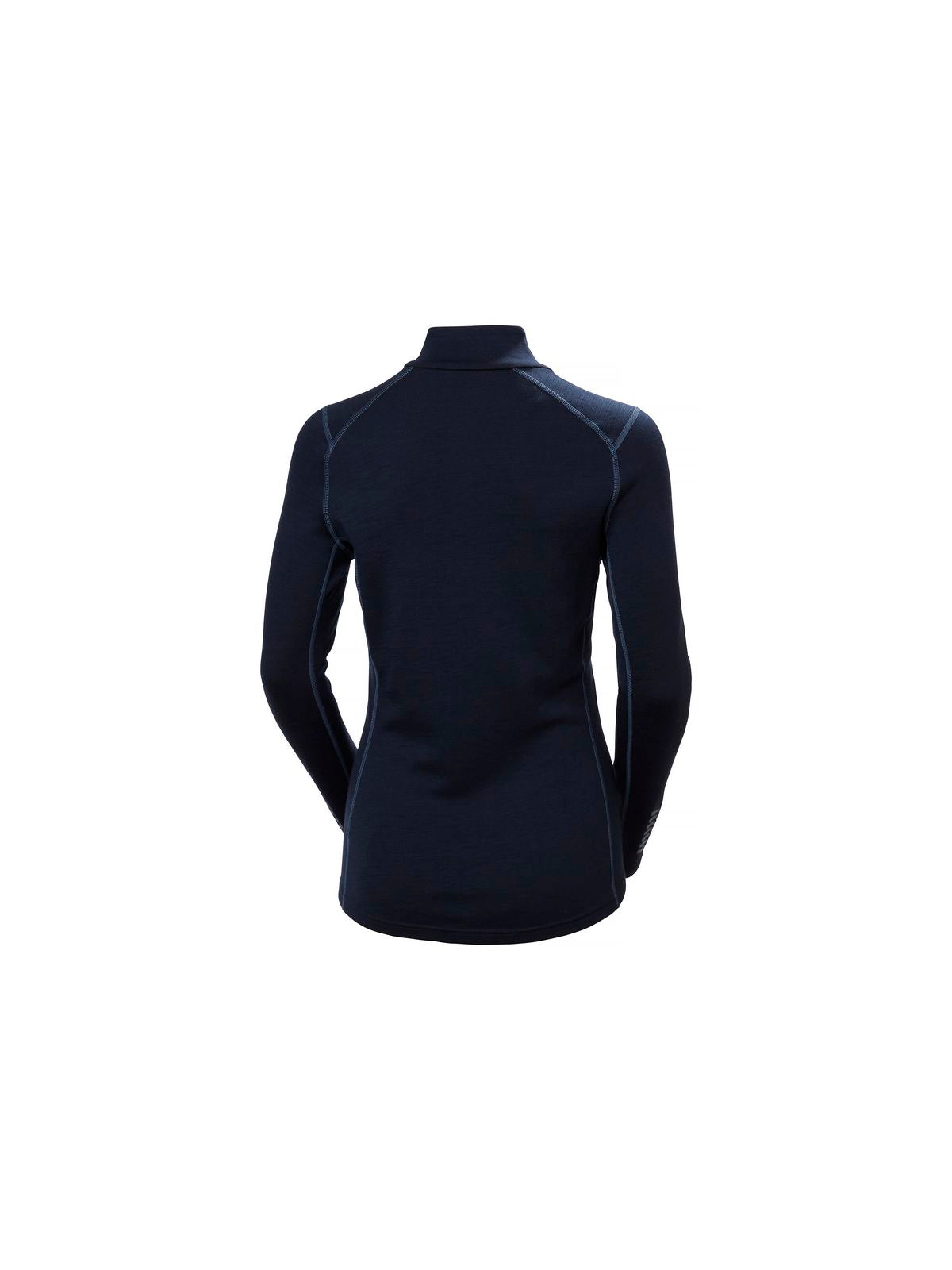 Koszulka damska HELLY HANSEN W Lifa Merino Midweight Graphic 1/2 Zip kolor granatowy