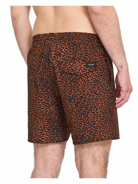 Szorty kąpielowe VOLCOM Melange Trunk 17 brązowy
