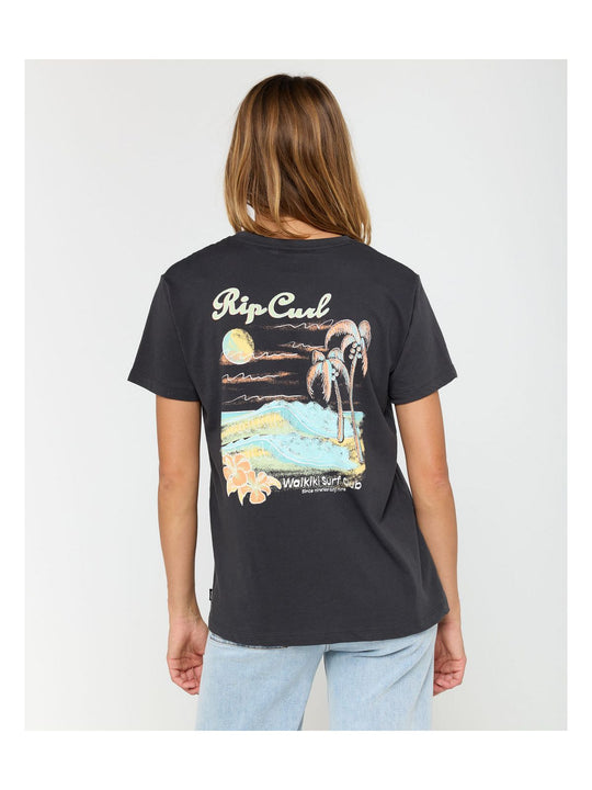 Koszulka RIP CURL WAIKIKI STANDARD TEE czarna
