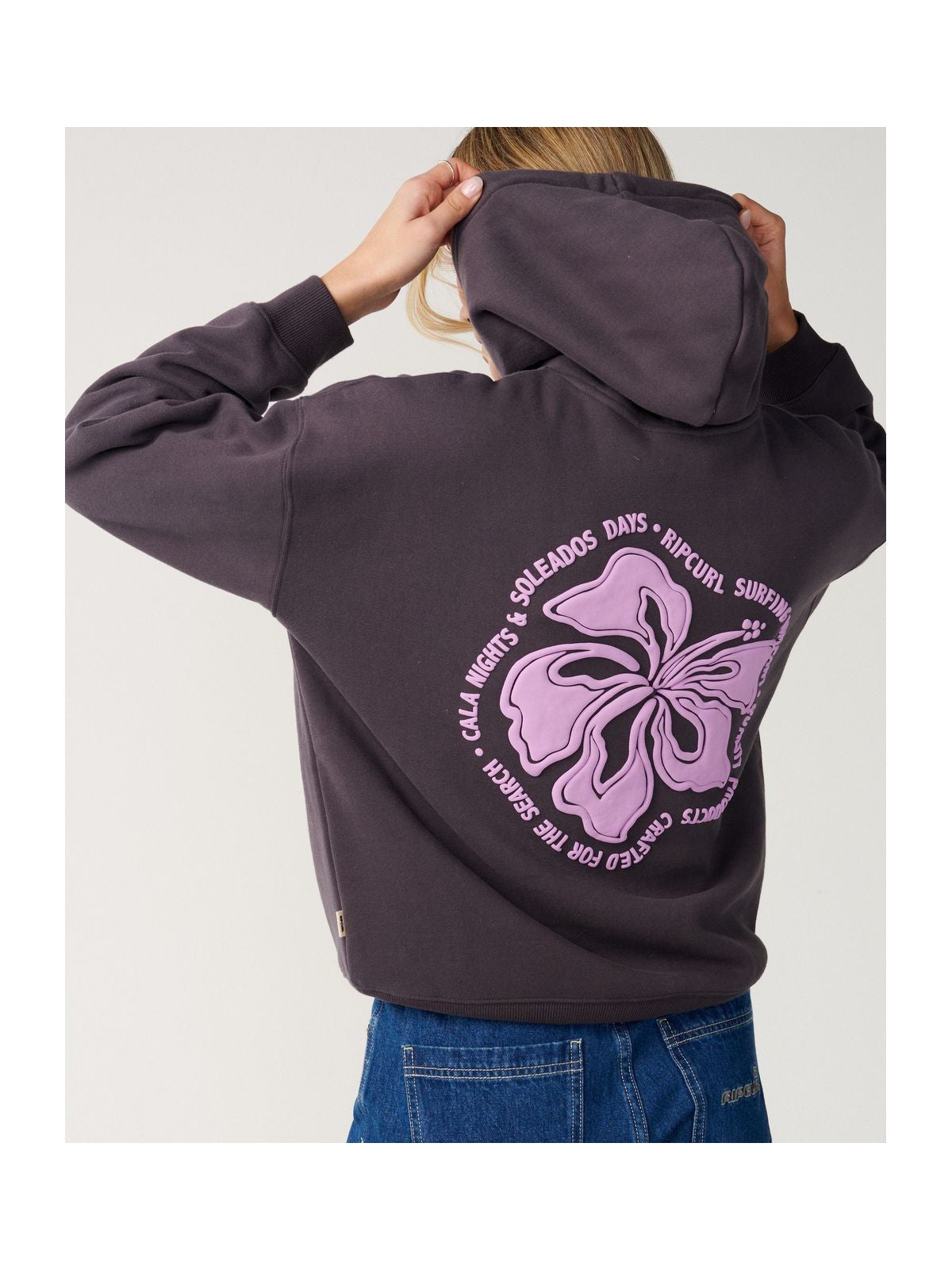 Bluza damska RIP CURL Surf Puff Heritage Hood P/P brązowa