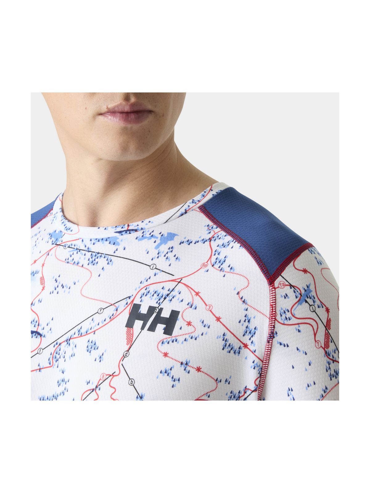 Bielizna termiczna męska HELLY HANSEN LIFA ACTIVE CREW biała