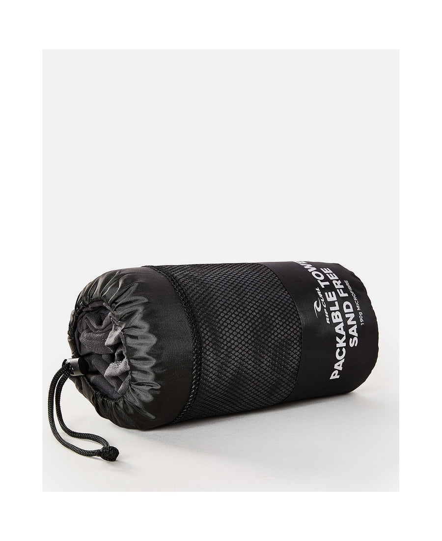 Poncho RIP CURL Surf Series Packableź Hooded T czarny - TU - Adventure Sports