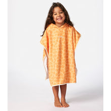 Ponczo dziewczęcze RIP CURL Mixed Hooded Towel-Girl pomarańczowy
