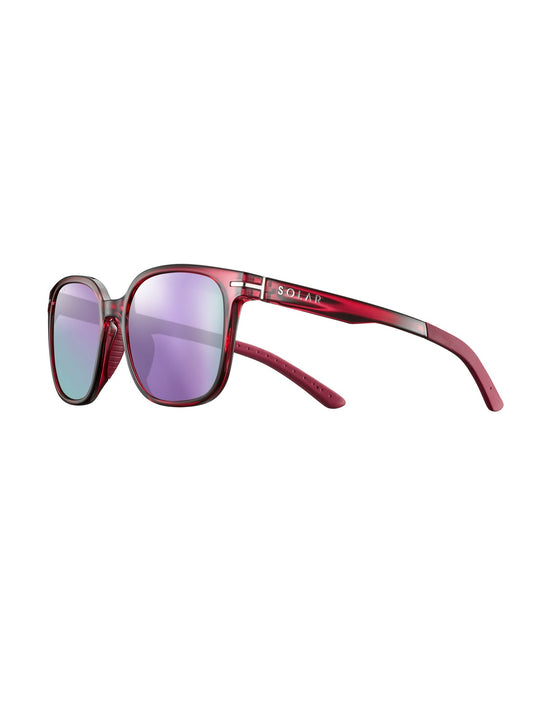 Okulary przeciwsłoneczne SOLAR Kittin - cat.3 Polarized - Glossy Translucent Red
