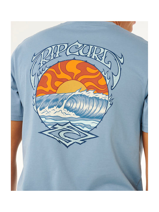 Koszulka męska RIP CURL Hazey Days Tee niebieska

