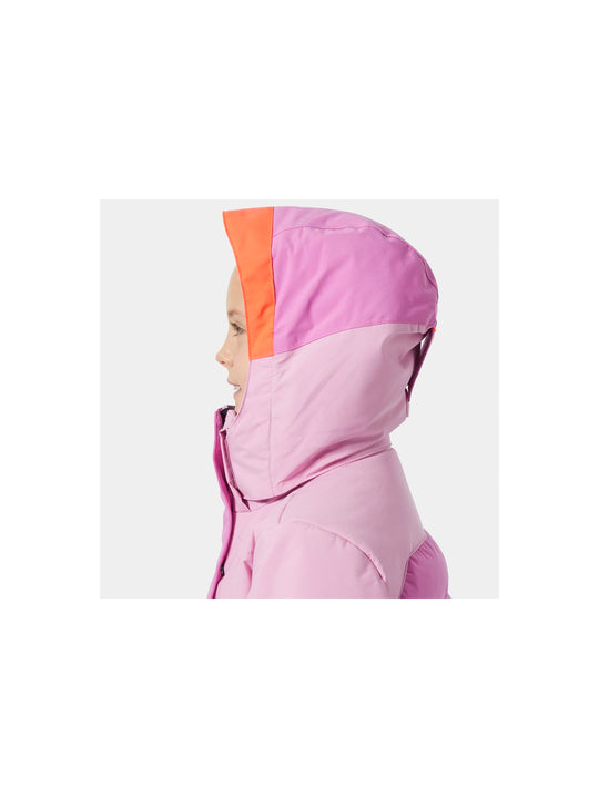 Kurtka narciarska dziecięca HELLY HANSEN Jr Girl Diamond Jacket kolor różowy
