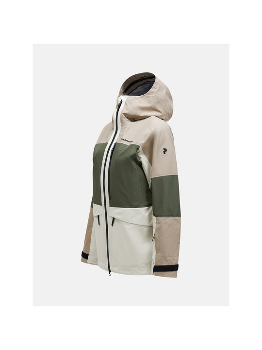 Kurtka narciarska Peak Performance W Gravity Gore-Tex 3L Jac beżowy - Adventure Sports
