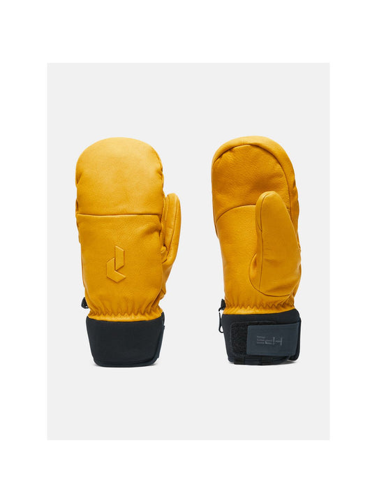 Rękawice narciarskie PEAK PERFORMANCE Leather HIPE Solarcore Insulated Ski Mitten beżowe
