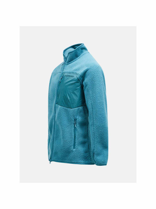 Polar Peak Performance M Pile Zip Jacket zielony - Bluza - Adventure Sports
