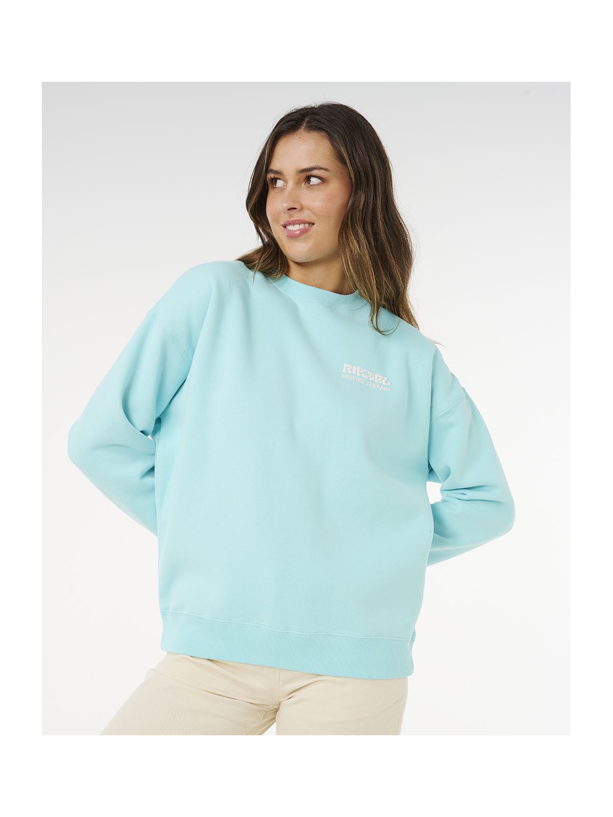 Bluza damska RIP CURL Surf Puff Inspired Crew niebieska