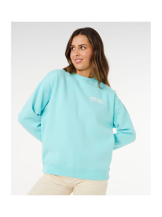 Bluza damska RIP CURL Surf Puff Inspired Crew niebieska
