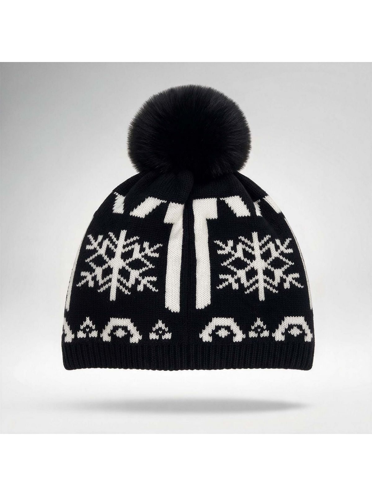 Czapka damska ROSSIGNOL W Snowdazzle Pompom Beanie czarna
