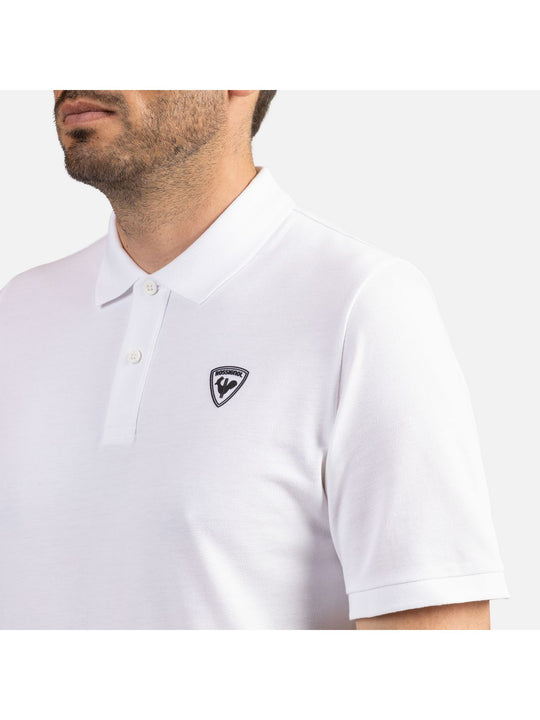 Męska koszulka polo ROSSIGNOL Traye Polo biały - Koszulka - Adventure Sports
