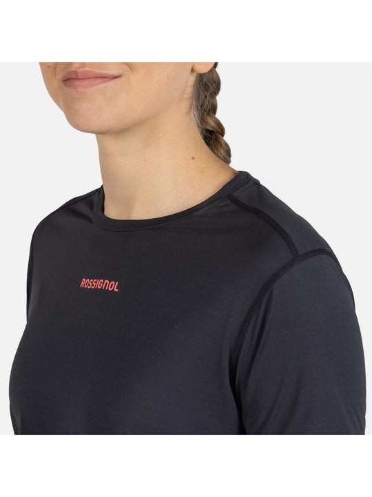 Koszulka damska ROSSIGNOL W Sidelhorn Tee czarny
