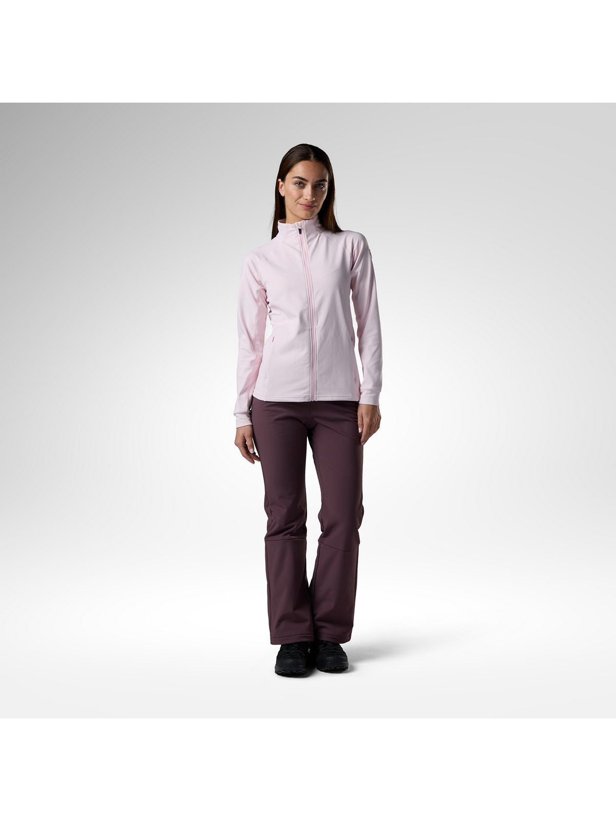 Bluza damska ROSSIGNOL W Mid Layer Stretch Jkt różowa