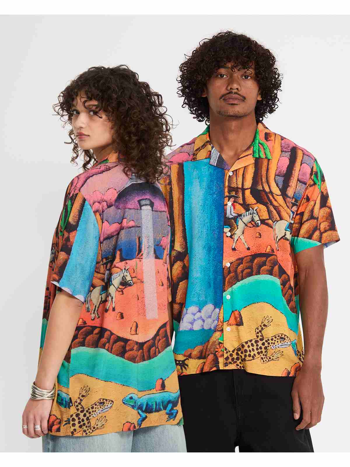 Koszula męska VOLCOM Fa Mickey Mason Ss multikolor