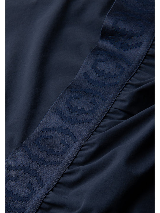 Spodnie damskie CASALL Logo Elastic Barrel Pant niebieskie
