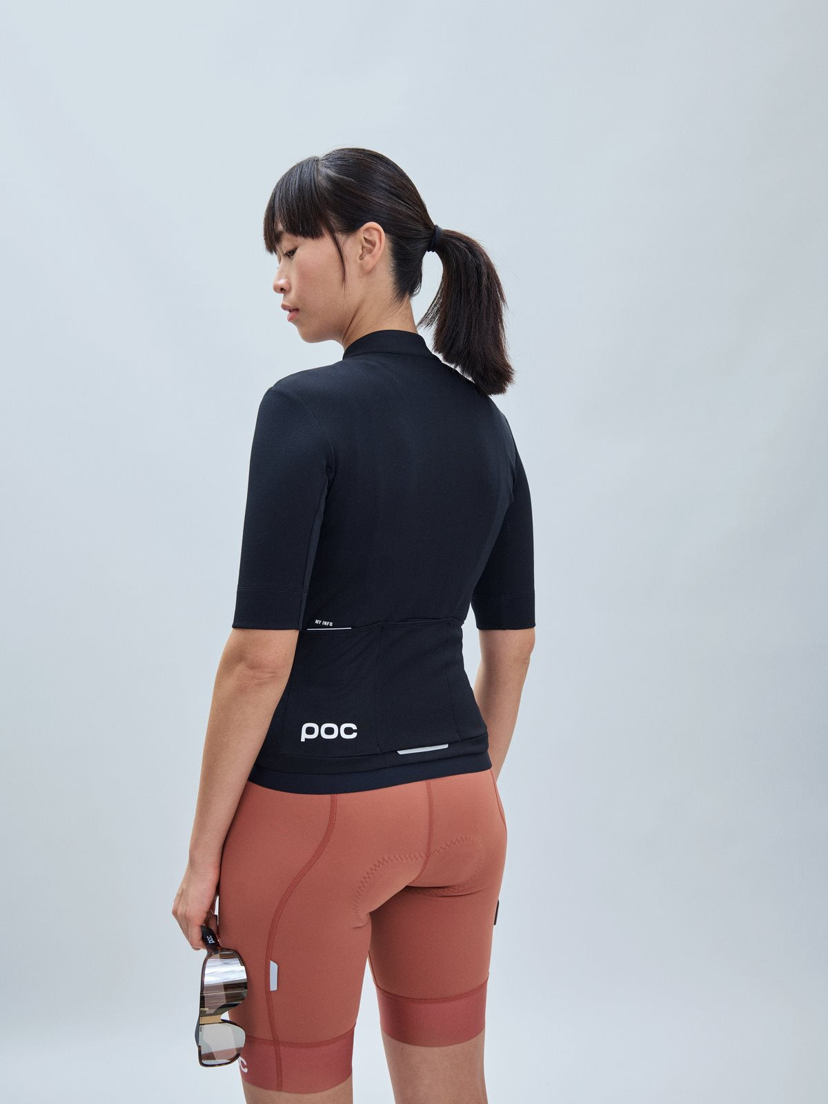 Koszulka rowerowa damska POC W's Thermal Lite Jersey czarny