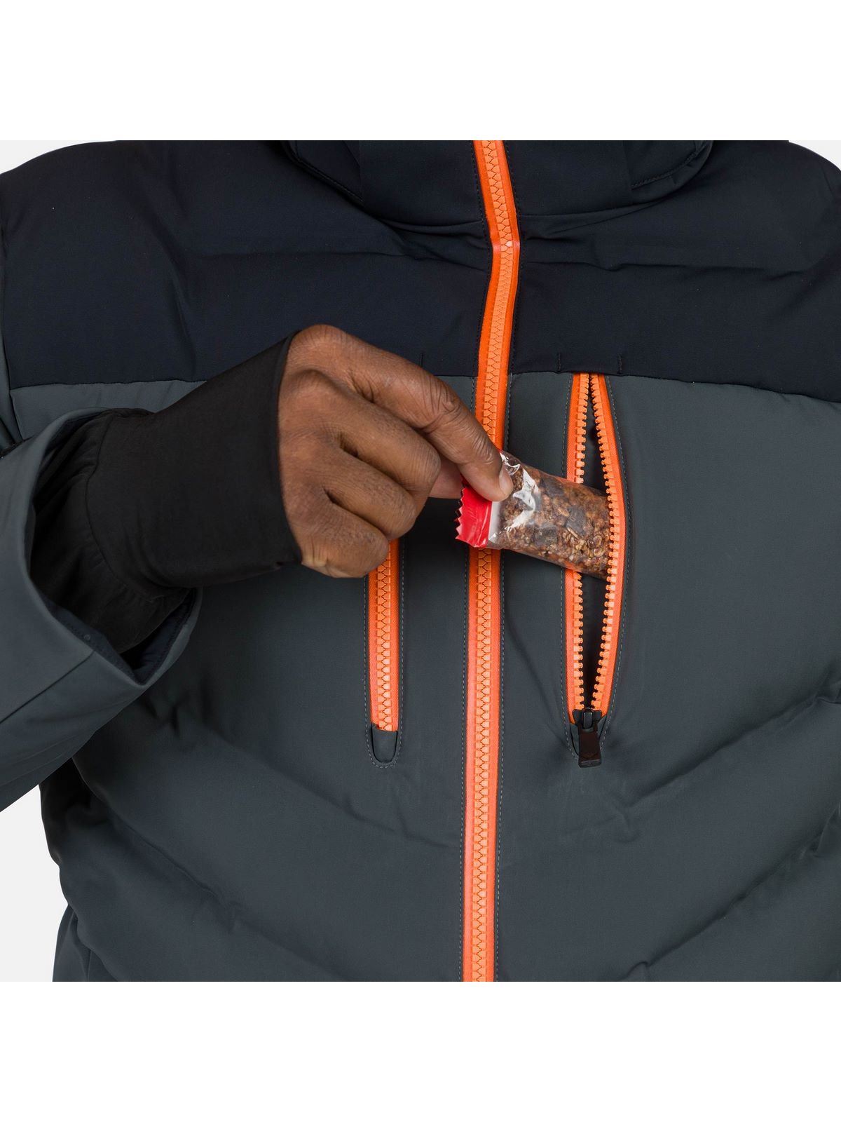 Kurtka z ociepliną syntetyczną męska Rossignol Blackside Puffy Jkt szary