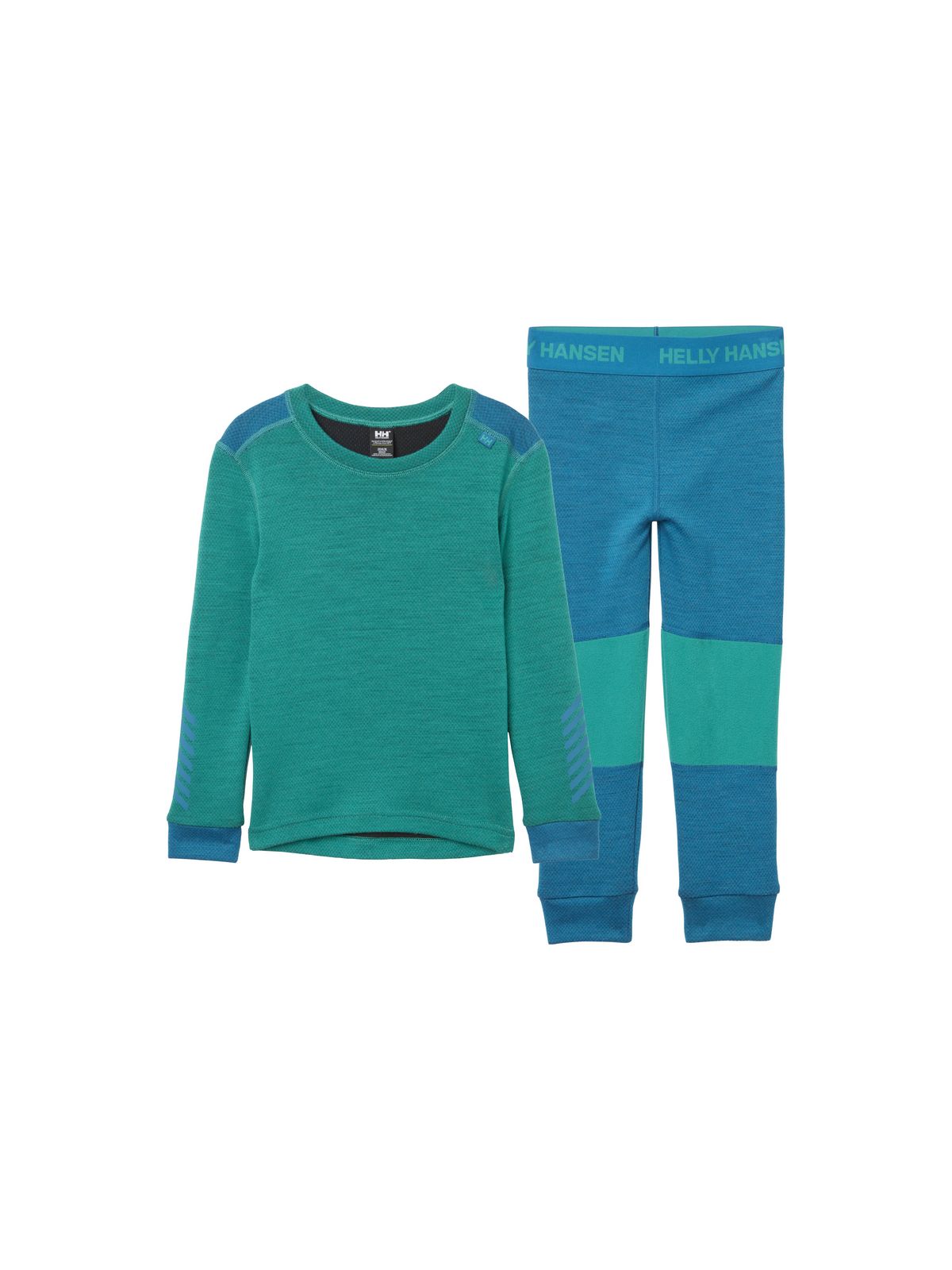 Bielizna dziecięca HELLY HANSEN K Lifa Merino Set kolor zielony